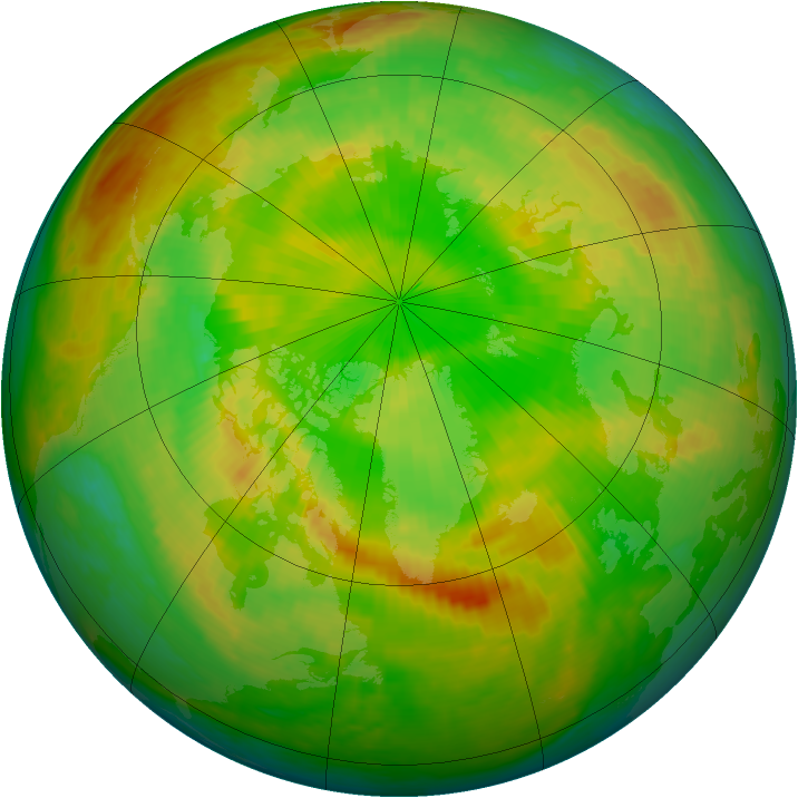 Arctic ozone map for 01 June 2002